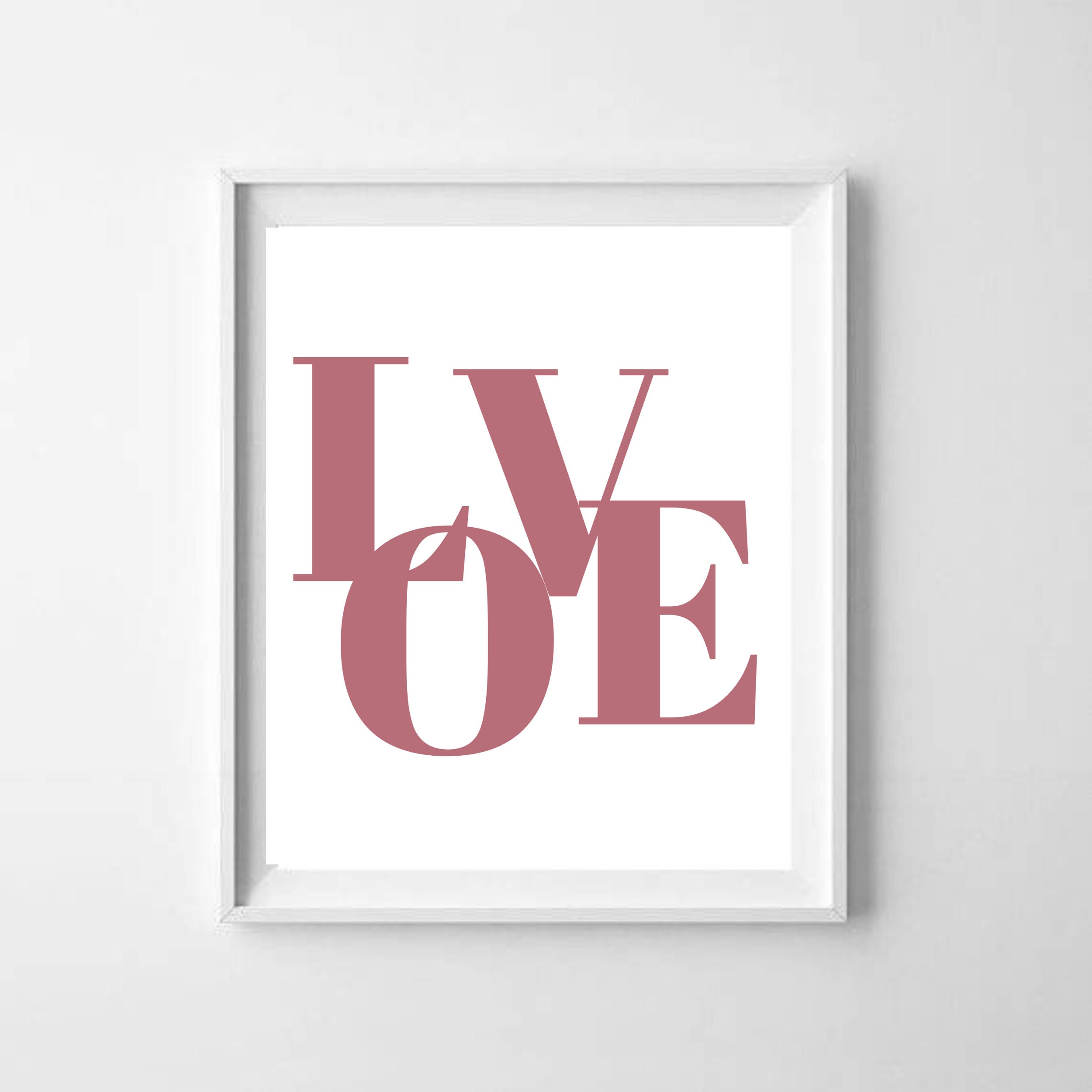 LOVE Bold Letters Quote. Fashion House Room Gift Office Home - Etsy Ireland