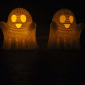 3D Gedruckter Halloween-Geist-Ornament mit Licht