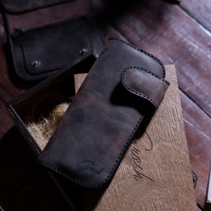 Lange Biker-Brieftasche, LKW-Brieftasche aus Leder, Motorrad-Brieftasche, Custom, Biker-Brieftasche, bifold Brieftasche, personalisierte Brieftasche, Geschenk für Freund