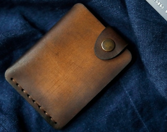 portatarjetas de cuero, billetera delgada para hombres, billetera de bolsillo frontal, soporte de tarjeta de crédito delgado, regalo personalizado para hombres, regalo de aniversario
