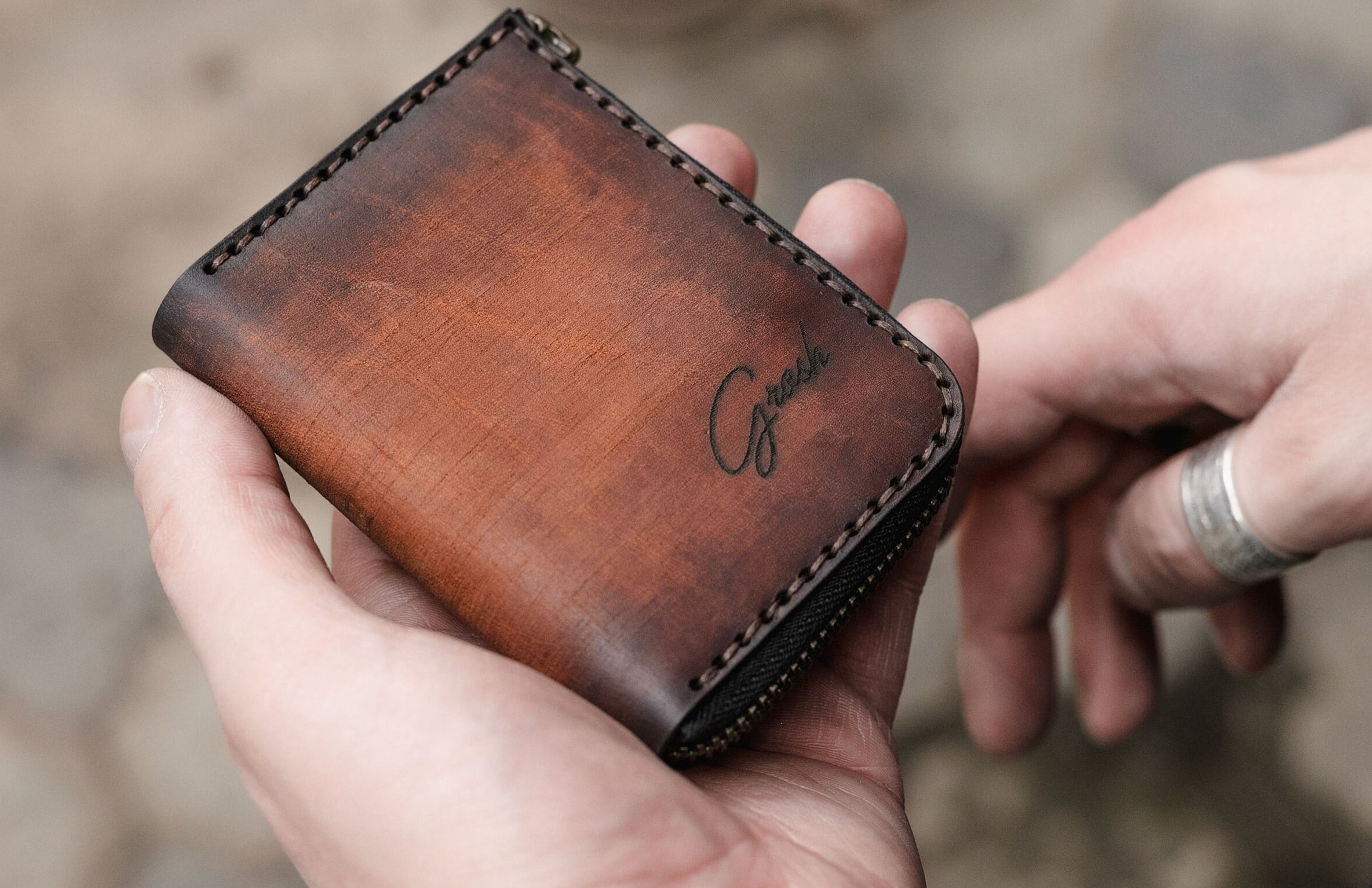 Mens Zipper Pouch Etsy