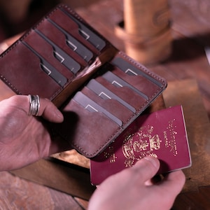 billetera de pasaporte, titular de pasaporte, titular de tarjeta de crédito largo, regalo de viaje para hombres y mujeres, monograma de caja de pasaporte y tarjetas, billetera grande