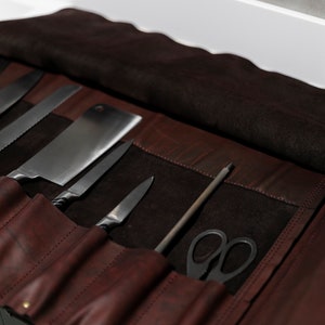 Leather Knife roll bag