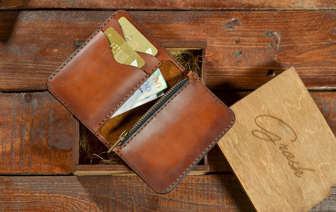 Foldable Printed Leather Wallet