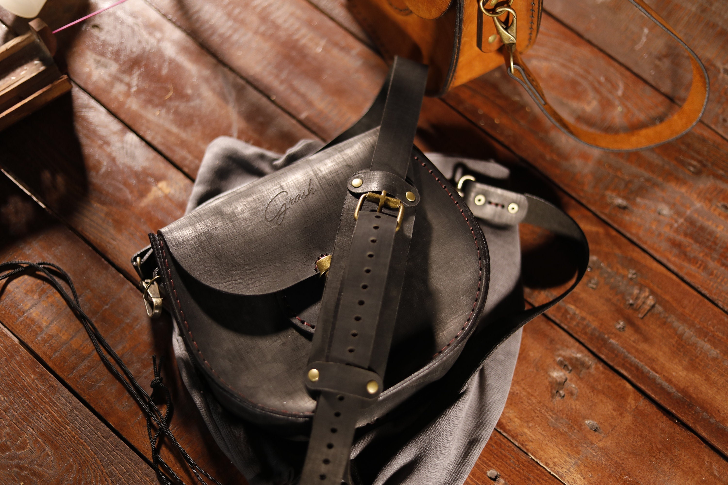 Black Messenger Bag Cross Body Purse Shoulder Bag Small - Etsy