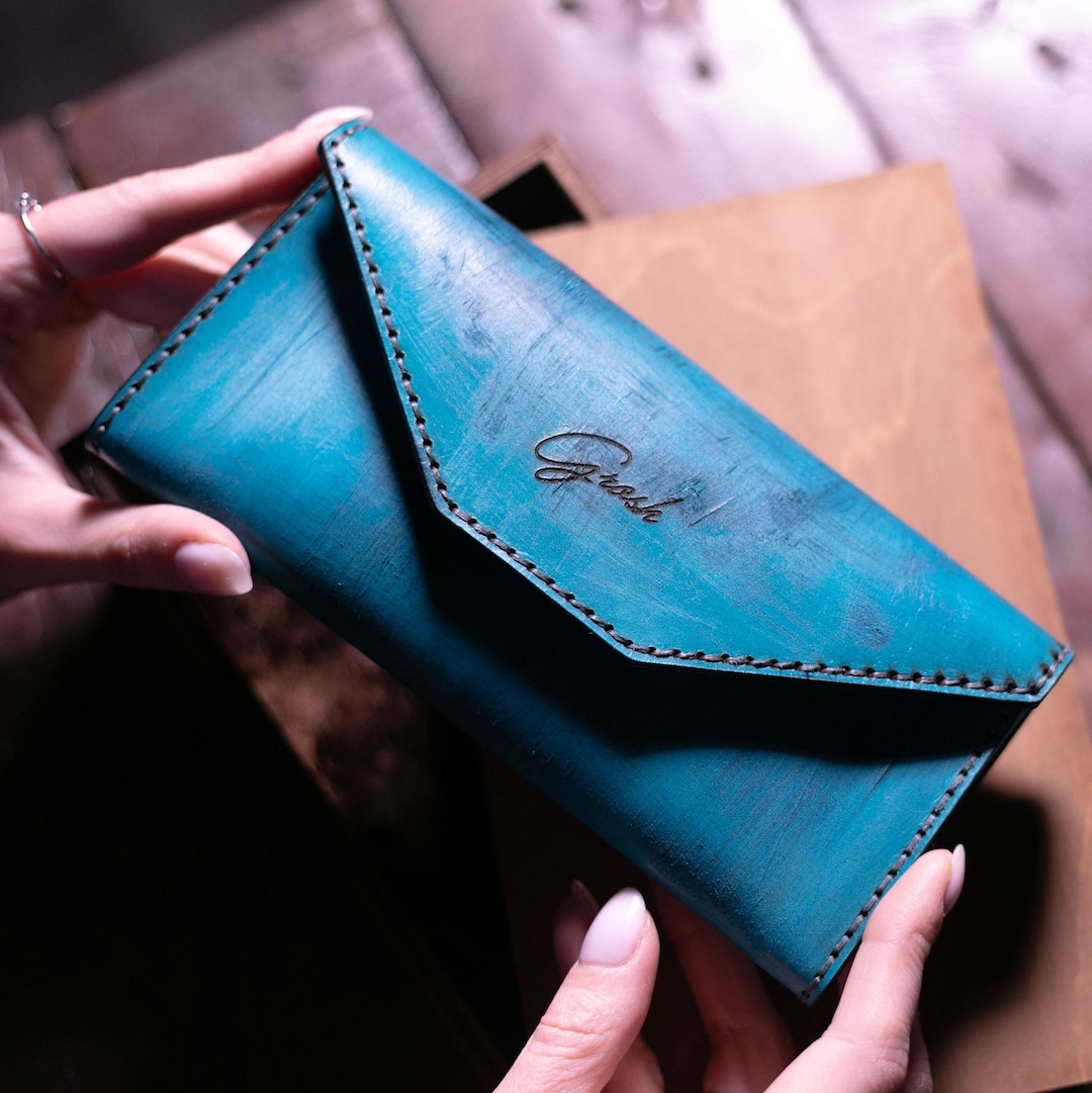 Personalized Women's Wallet, Large Wallet for Ladies, Custom Clutch