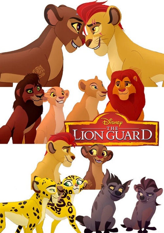 The Lion Guard Season 3 Clipart Png Kion And Rani And Etc Etsy