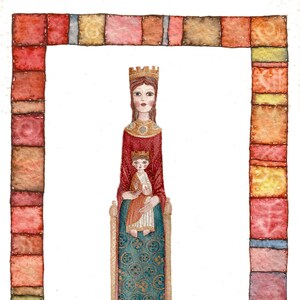 Vergine Romanica, illustrazione png, Download digitale stampabile. Natale, feste religiose Cristiane, cristianesimo. ClipArt