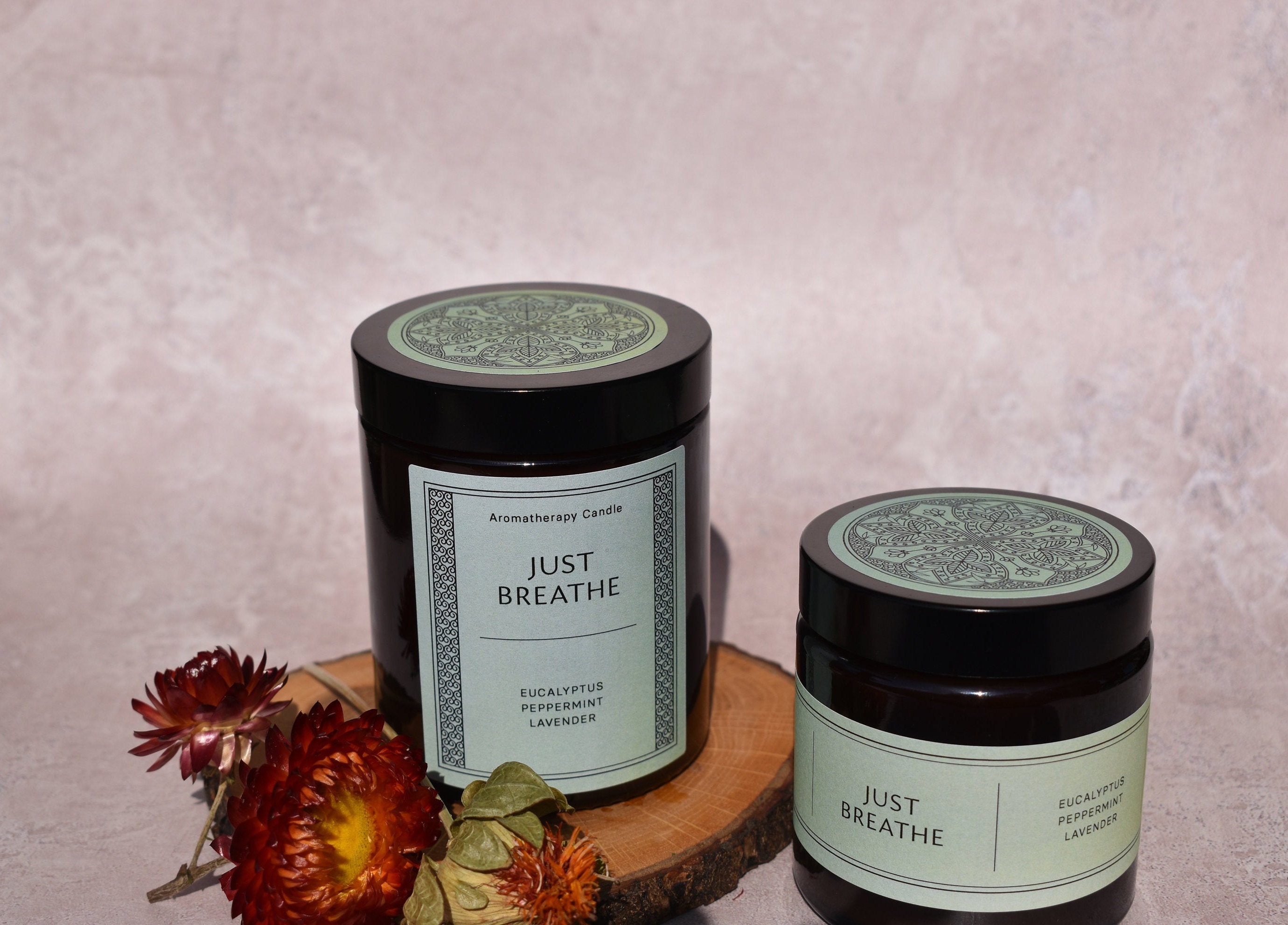 JUST BREATHE Candle Gift Set 160g 90g Soy Wax Candle Etsy
