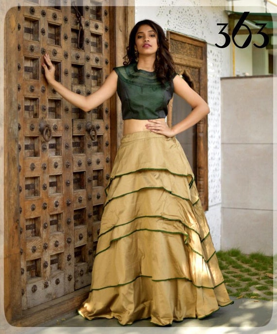 silk skirt and top designs