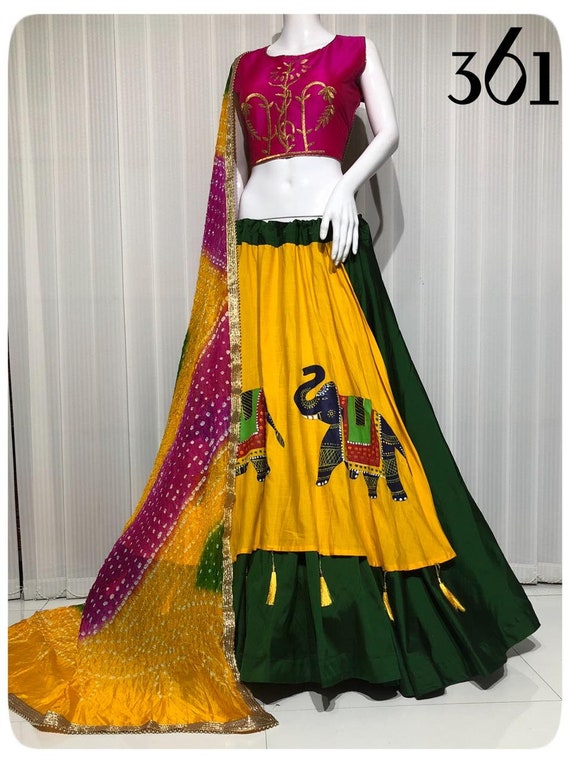 double layered lehenga online