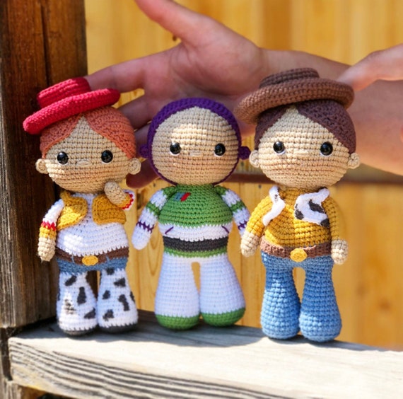 Crochet ENGLISH pattern The Toy Story 3 in 1