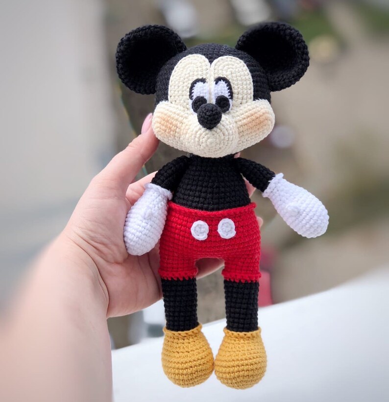 Mickey Mouse ENGLISH pattern Disney crochet pattern Etsy