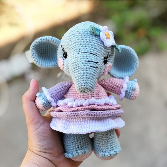 Crochet Pattern Elephant Amigurumi 2 options of Doll