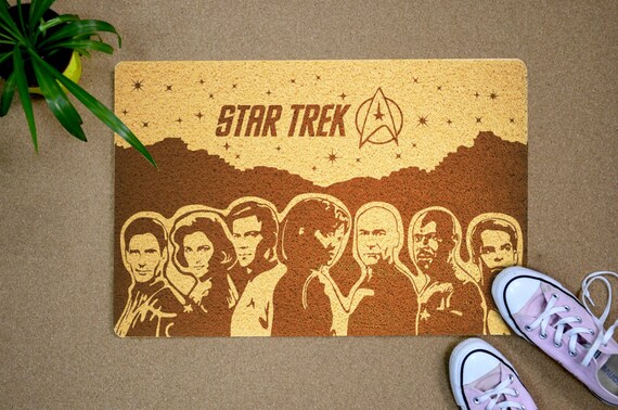 Star Trek Theme Doormat Original Gifts Idea Birthday Etsy
