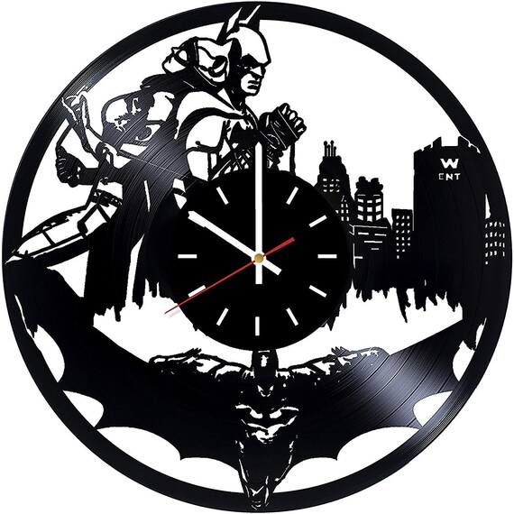 Batman And Catwoman Superhero Vinyl Record Wall Clock Etsy