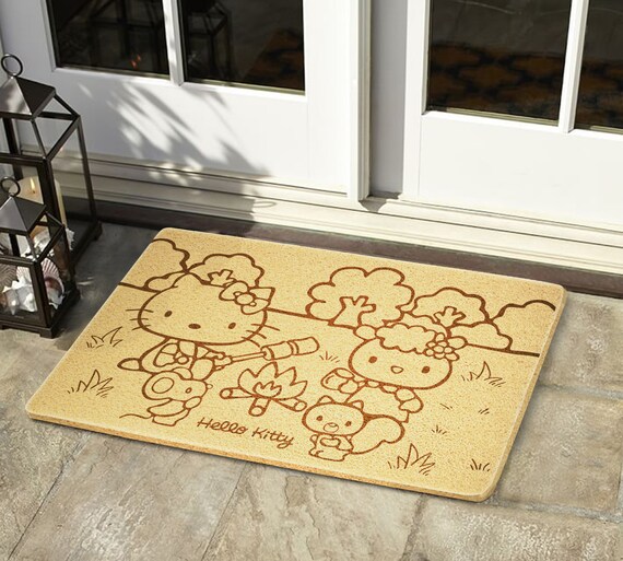 Hello Kitty Doormat Unique Home Floor Decor For Men And Women Etsy