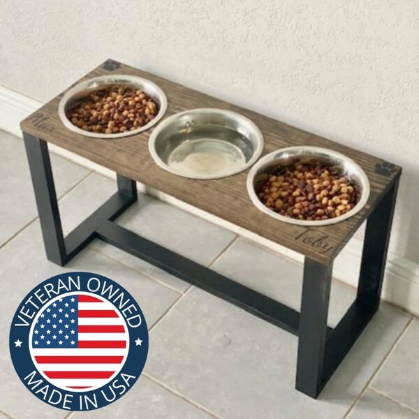 Elevated Dog Feeder Etsy