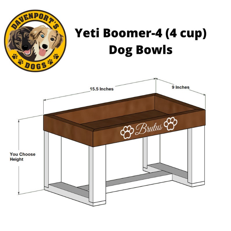 Yeti Dog Bowl Stand Elevated Dog Feeder Raised Dog Bowl Etsy