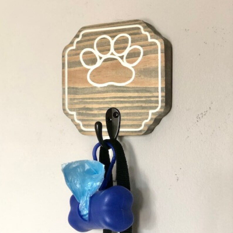 Dog Leash Holder Personalized Pet Wall Hook Key Holder For Etsy