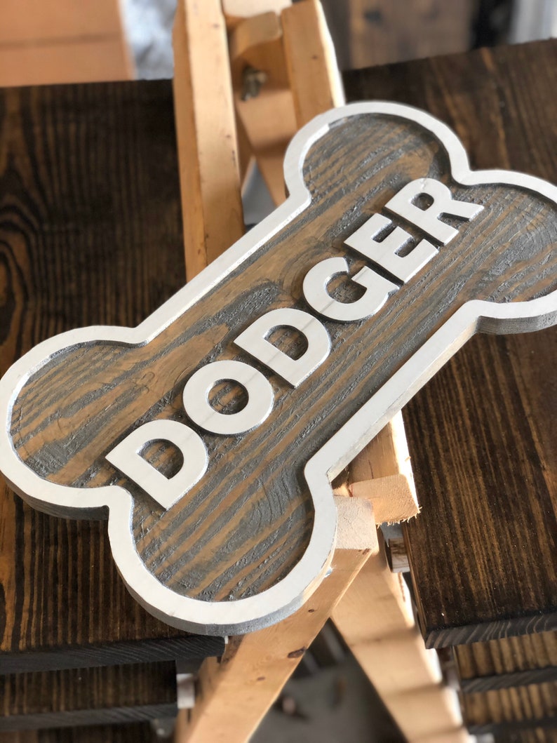 Dog Sign Personalized Dog Dog House Kennel Dog Bone Dog Etsy UK