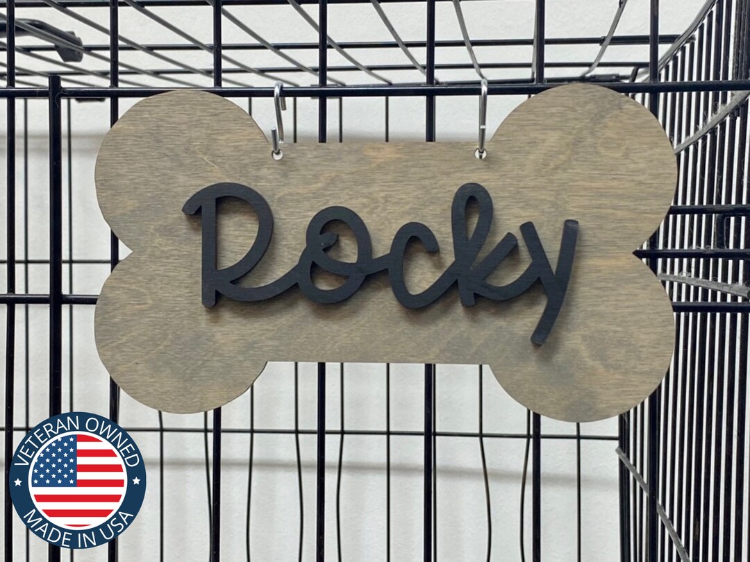 Dog Crate Sign Dog Kennel Sign Personalized Dog Custom Dog Etsy