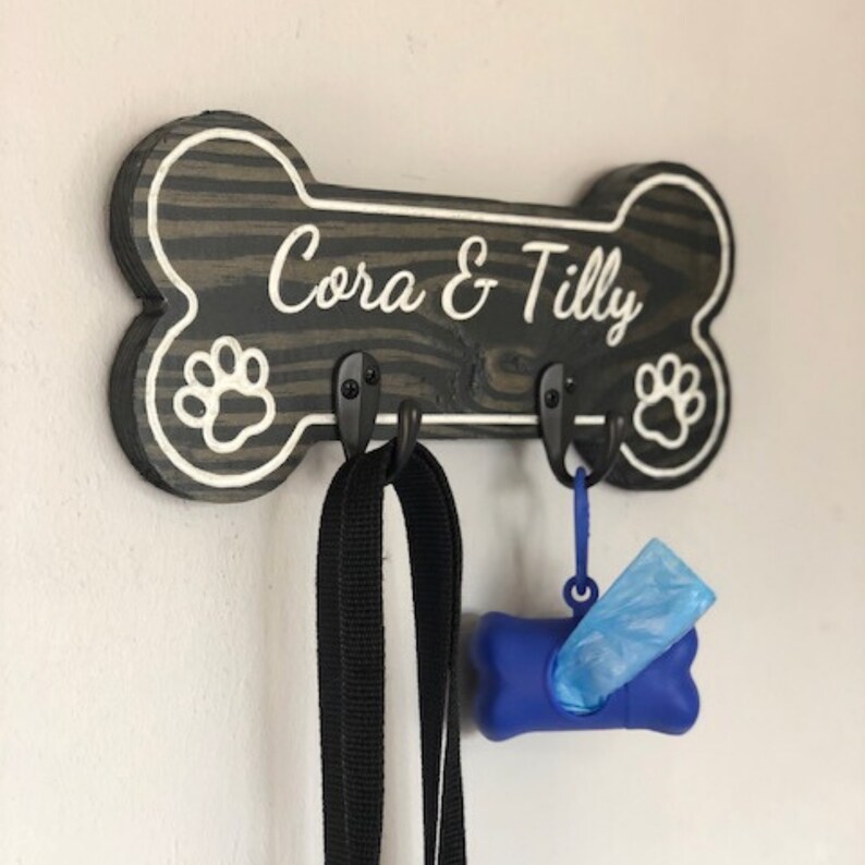 Custom Pet Leash Hanger Dog Leash Holder Dog Lead Dog Lover Etsy