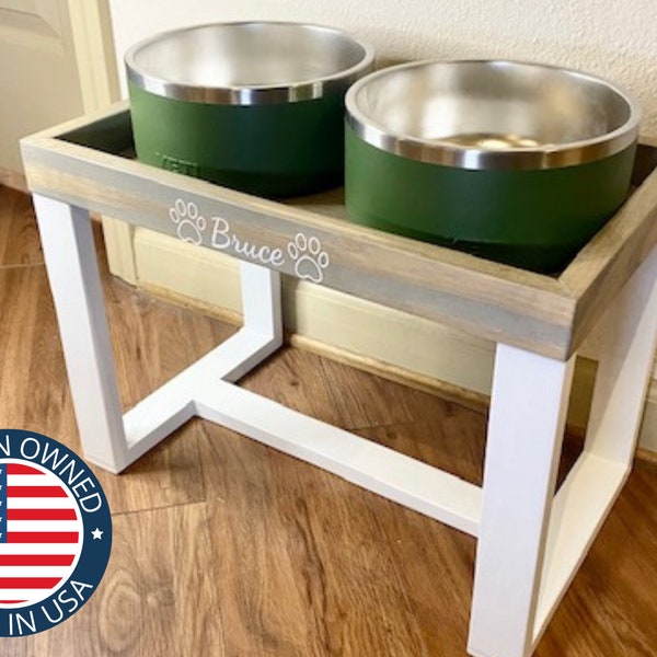 Yeti Dog Bowl Stand Etsy