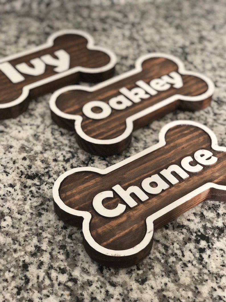 Rustic Dog Name Sign Personalized Pet Dog Decor Dog House Etsy