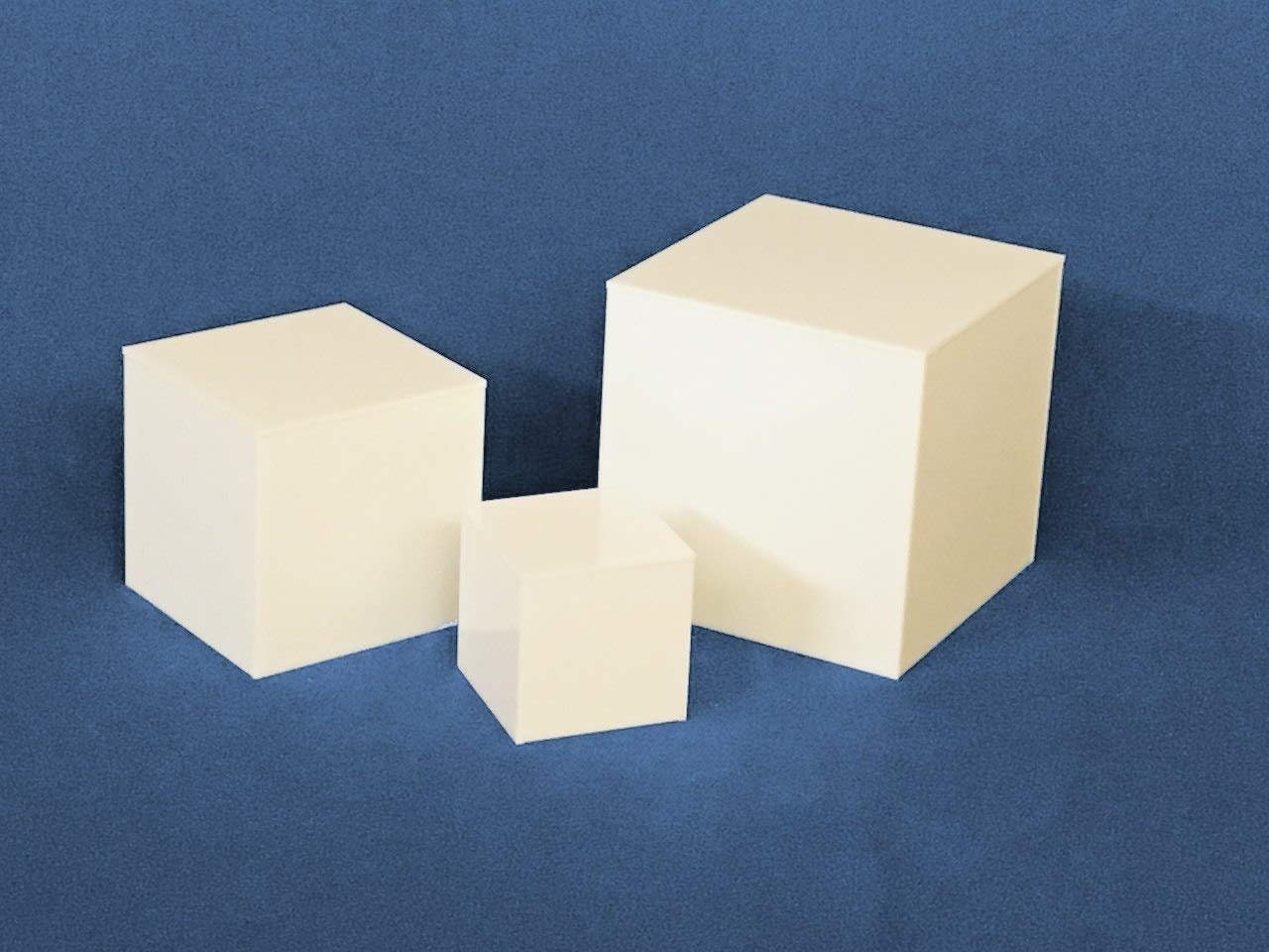 Clear Stands Economy Cubes White Square Cube 4 inch case of Etsy