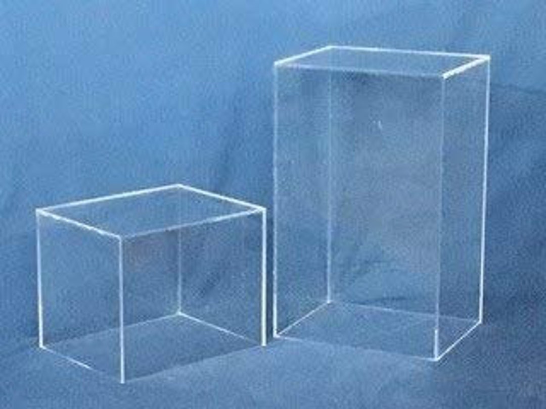 Rectangular Acrylic Display Cube - Clear, 30 Inch - Etsy