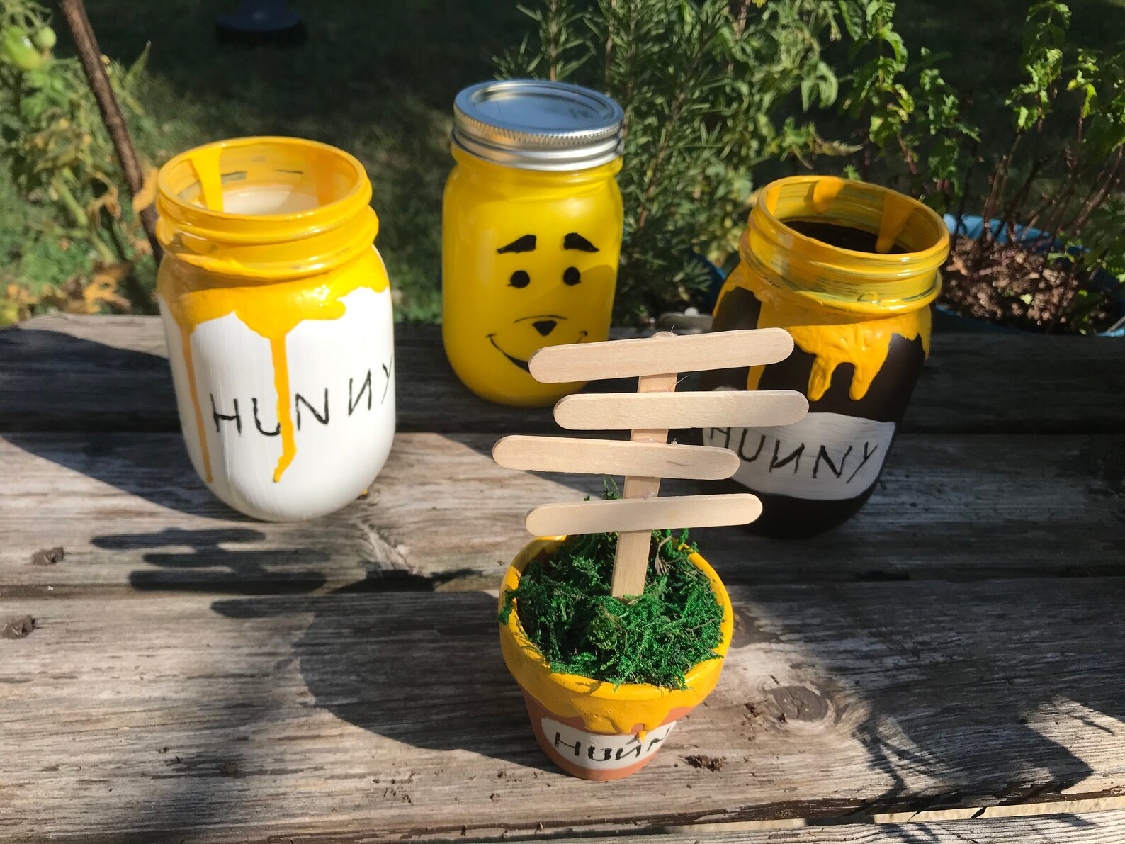 Honey Pot Centerpiece Beehive Centerpiece Hunny Mason Jars Etsy