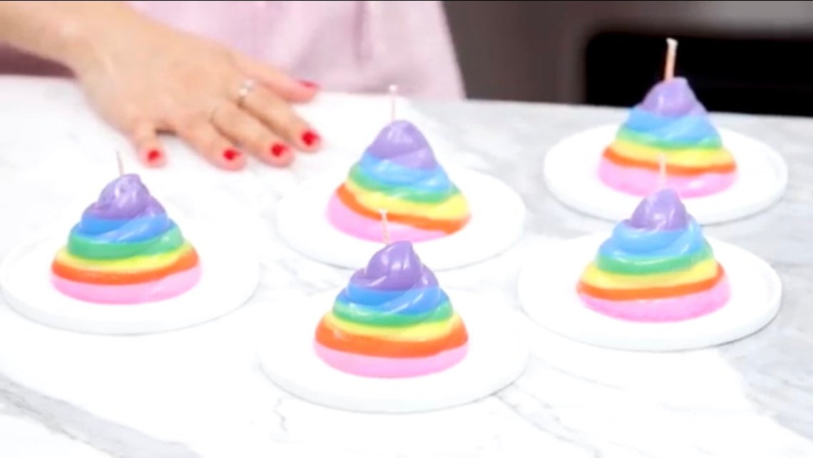 Poop inspired candles Emoji candles home decor vegan soy Etsy