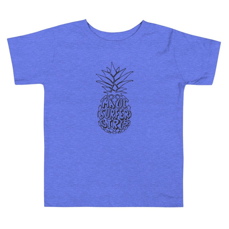 Toddler Short Sleeve T-shirt MSG Pineapple Maui Surfer Girls