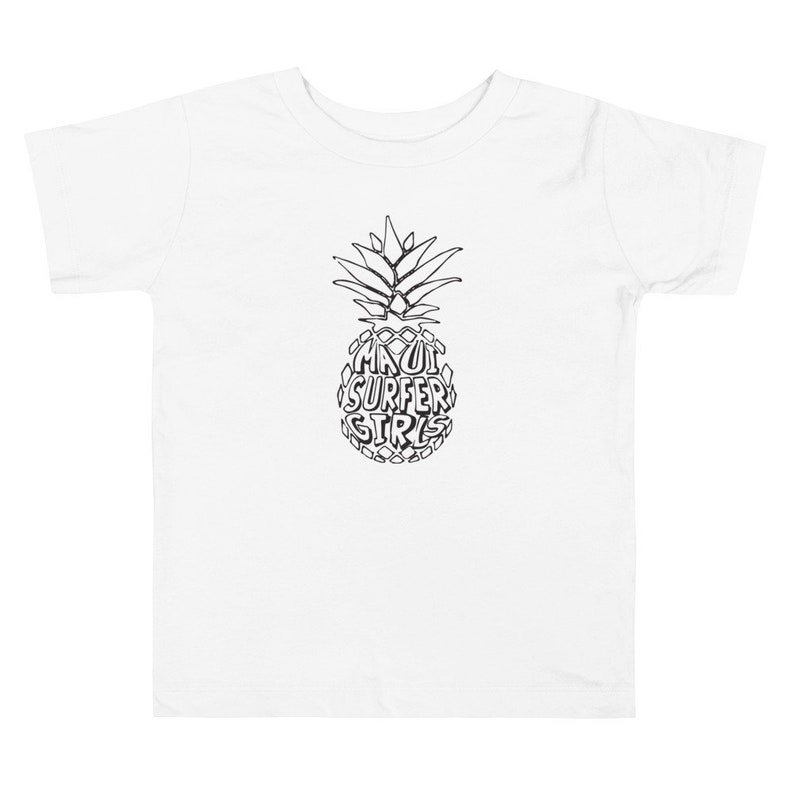 Toddler Short Sleeve T-shirt MSG Pineapple Maui Surfer Girls
