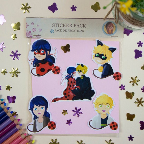 Sticker Of Miraculous Tales Of Ladybug Cat Noir With Exclusive Design