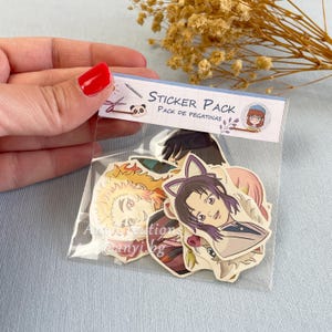 Pacchetto di adesivi anime di alta qualità Guardians, ninja shonen pillars shinobu rengoku giyu mitsuri per decorare la tua agenda, il tuo libro o il tuo quaderno.