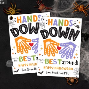 Étiquettes cadeaux de savon d’Halloween modifiables, de loin vous êtes le meilleur autour, automne merci désinfectant pour les mains cadeau enseignant enseignant infirmière modèle d’infirmière
