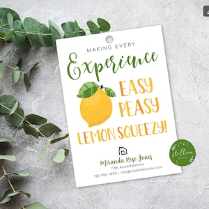 Lemonade Real Estate Pop by Tag, Realtor Summer Pop by Tags, Real Estate Marketing Thank You Tag, Editable Template INSTANT DOWNLOAD