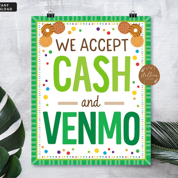 Venmo or Cash Poster Etsy