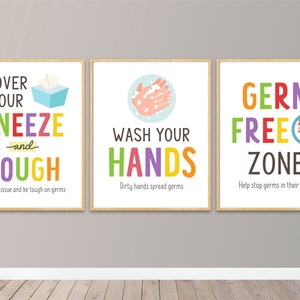 School Health Posters, Health Room Office Posters, Nurse, Health Room Wall Art, Doctor Office Decor, School Health Clinic, INSTANT DOWNLOAD