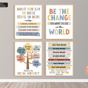 Social Worker Posters, Social Work Office Decor, Door Hanger, Social ...