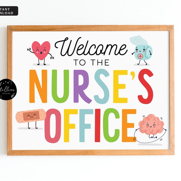 Nurse Office Signs Printable - Etsy