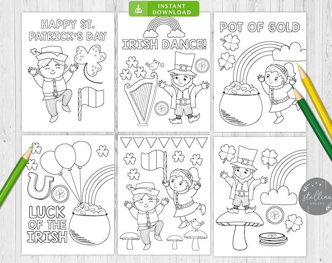 St Patrick's Day Coloring Pages, St. Patty's Day Coloring Pages for