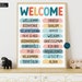 Welcome Sign, Multi-language Welcome, Printable Office Wall Art ...