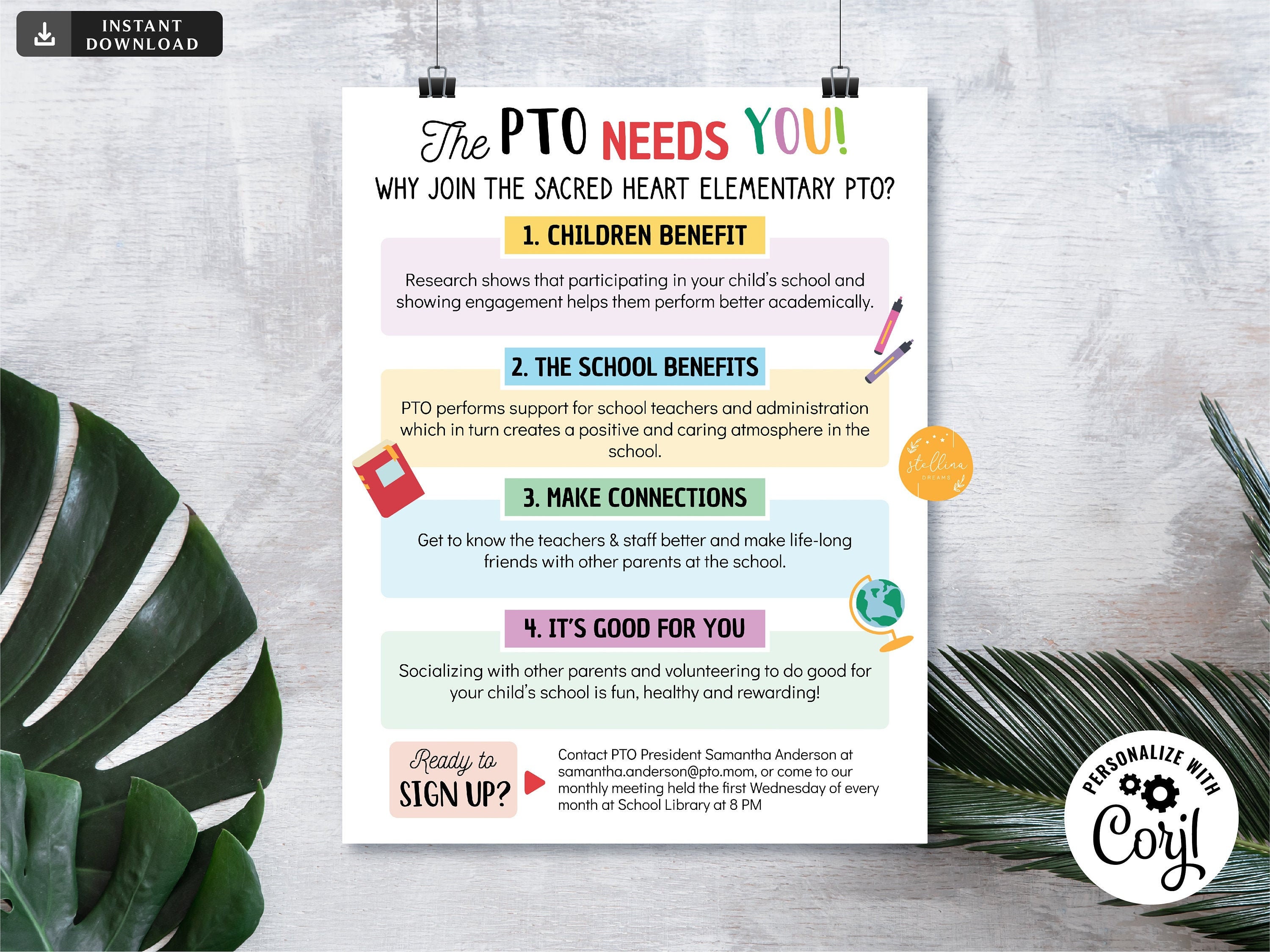 editable-pto-pta-recruitment-flyer-printable-handout-school-etsy