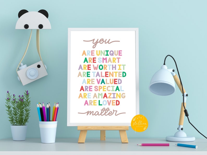 You Matter Classroom Poster Printable Therapist Office Etsy Australia