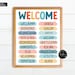 Welcome Sign, Multi-language Welcome, Printable Office Wall Art ...