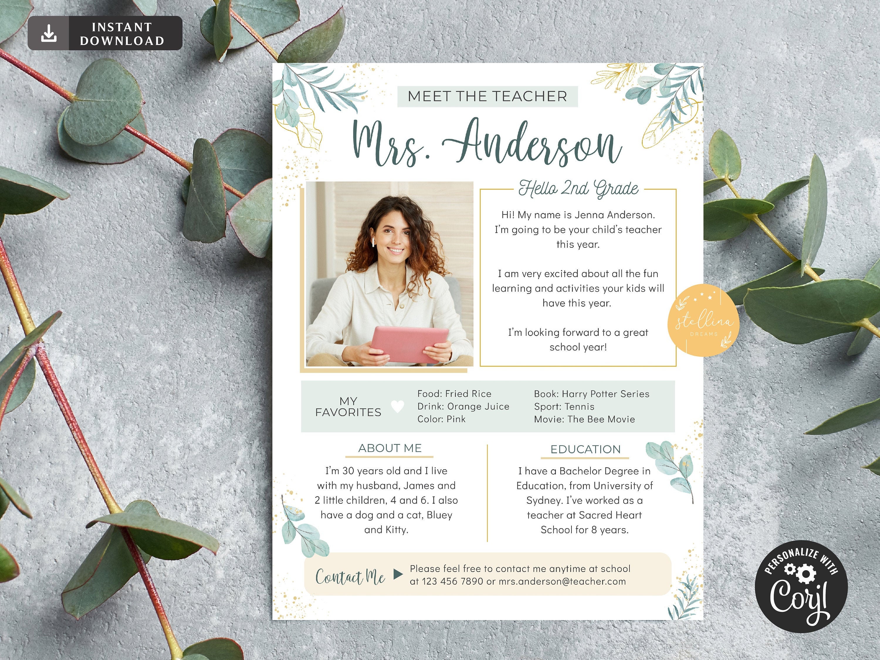 EDITABLE Meet The Teacher, Teacher Newsletter, Event Newsletter, Pare…