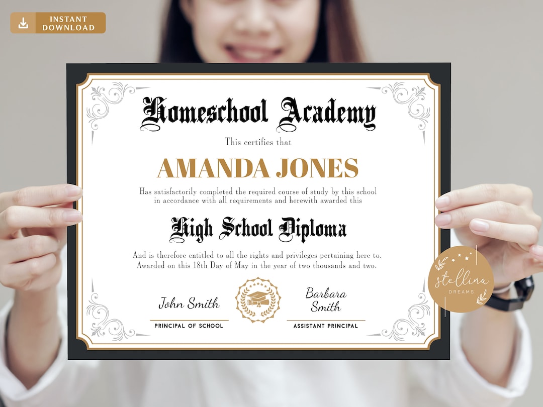 Editable High School Diploma Template Personalized Name High Etsy editable-high-school-diploma-template-personalized-name-high-etsy
